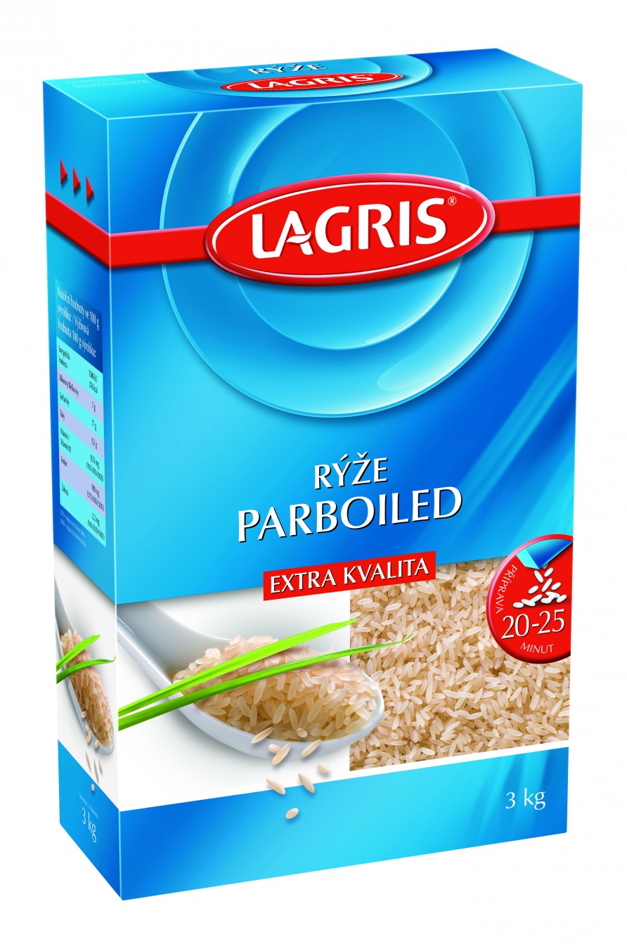 Lagris rýže dlouhozrnná parboiled extra kvalita 3 kg