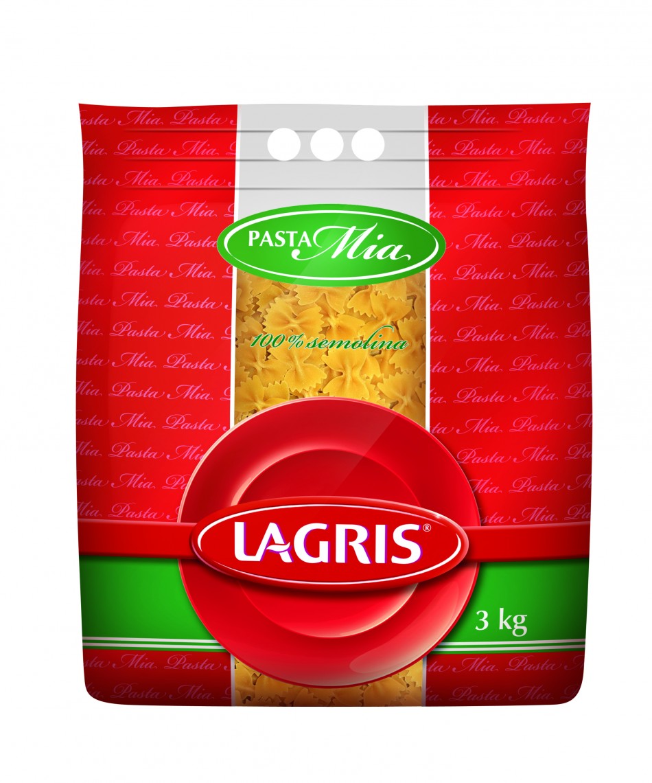 Lagris Pasta Mia farfalle 3 kg