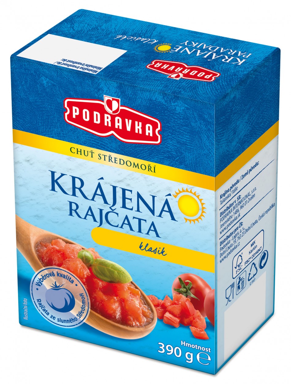 Rajčata krájená 390 kg