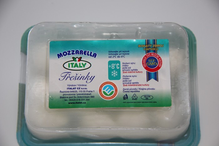 Mozzarella 10g třešinky v nálevu, balení 150g